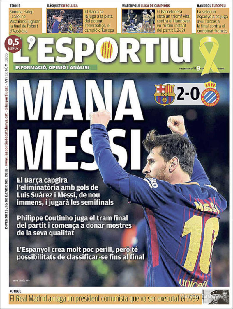 Portada Cinco Días 2018-01-26