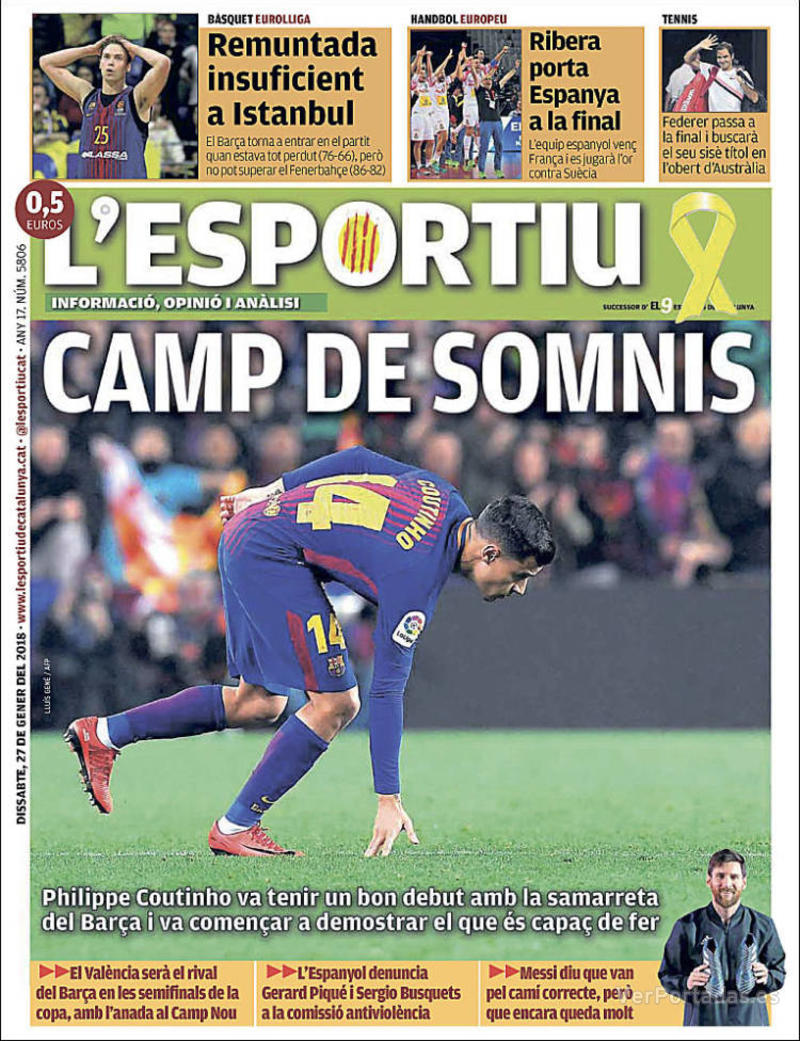 Portada Cinco Días 2018-01-27