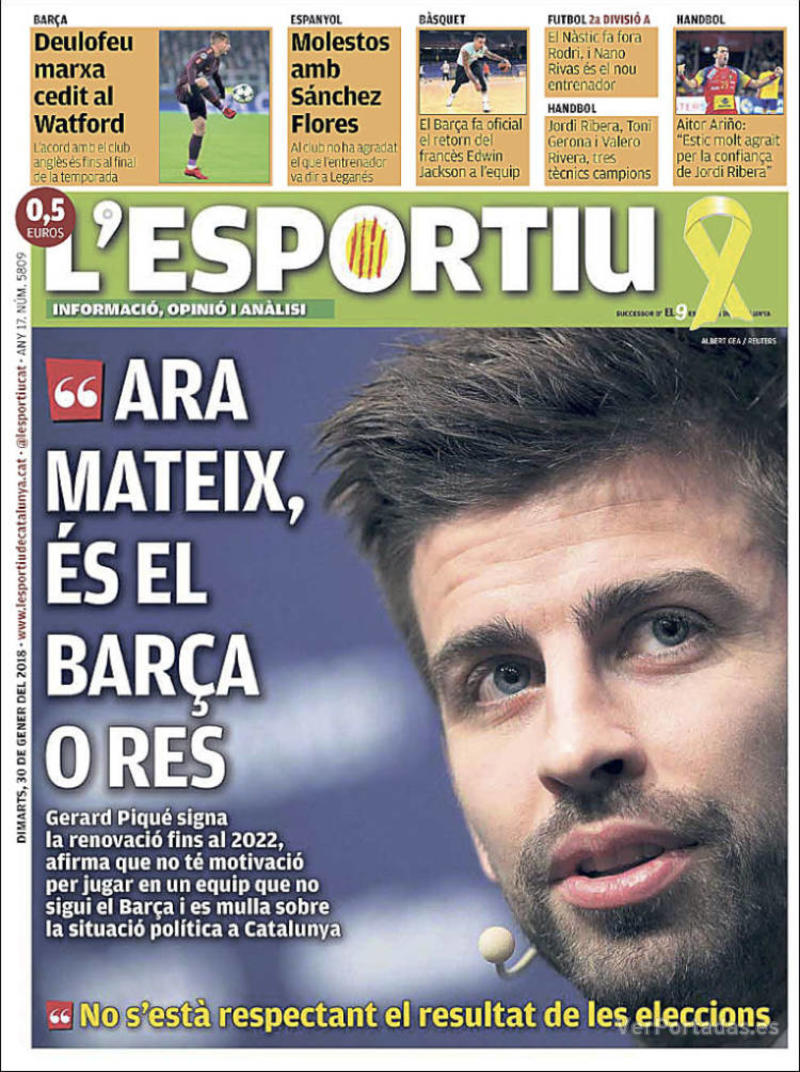 Portada Cinco Días 2018-01-30