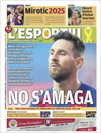 Portada L'Esportiu 2020-09-26