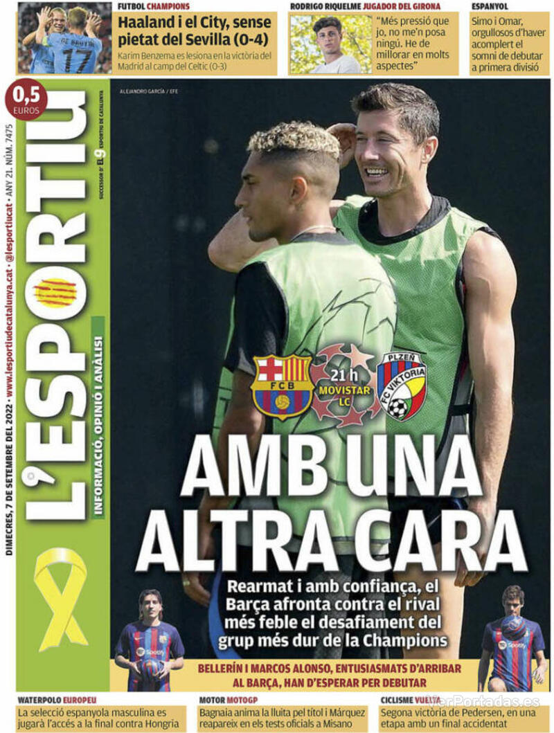 Portada L'Esportiu 2022-09-08