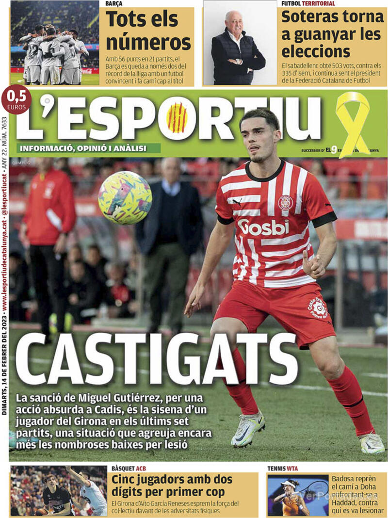 Portada L'Esportiu 2023-02-15