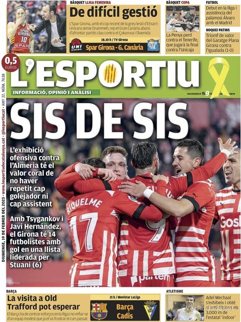 Portada L'Esportiu 2023-02-20