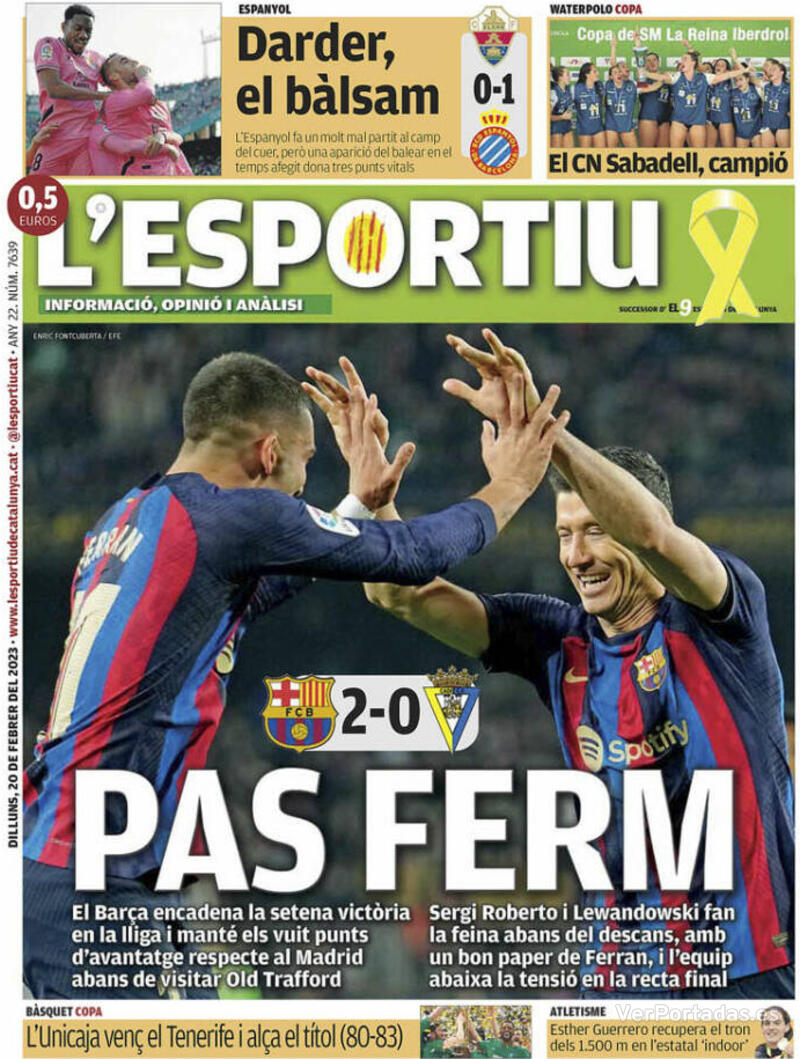 Portada L'Esportiu 2023-02-21