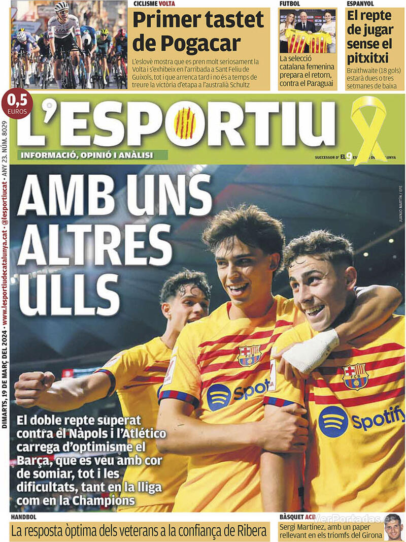 Portada L'Esportiu 2024-03-20