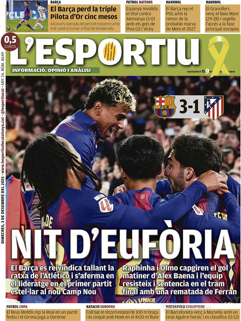 Portada Cinco Días 2025-12-03