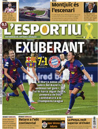 Portada L'Esportiu 2025-10-08