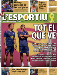 Portada L'Esportiu 2025-09-12