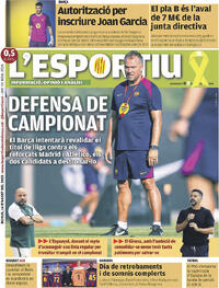 Portada L'Esportiu 2025-08-14