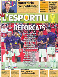 Portada L'Esportiu 2025-08-19