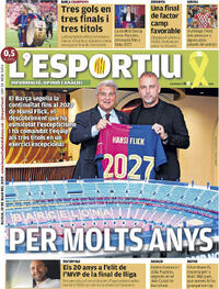 Portada periódico L'Esportiu