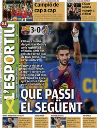 Portada L'Esportiu 2025-09-22