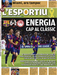 Portada L'Esportiu 2025-10-22