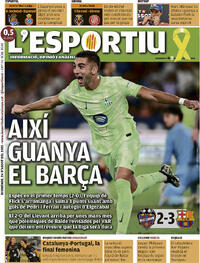 Portada L'Esportiu 2025-08-24
