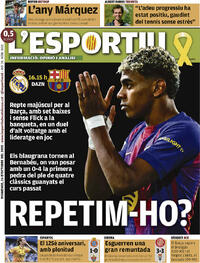 Portada L'Esportiu 2025-10-26