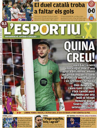 Portada L'Esportiu 2025-09-27