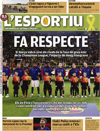 Portada L'Esportiu 2025-08-28