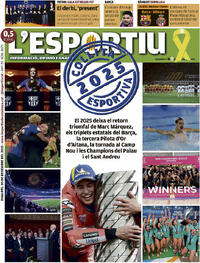 Portada L'Esportiu 2025-12-30
