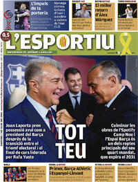 Portada L'Esportiu 2026-07-01