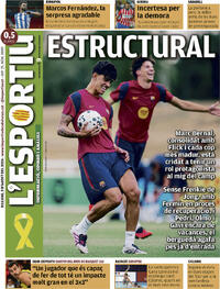 Portada periódico L'Esportiu Portada periódico L'Esportiu