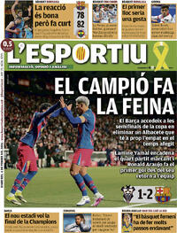 Portada L'Esportiu 2026-02-04