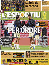 Portada L'Esportiu 2026-04-04