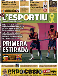 Portada L'Esportiu 2026-09-06