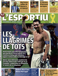 Portada L'Esportiu 2026-07-08