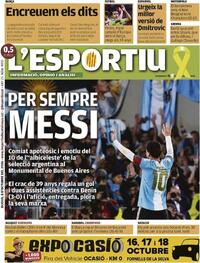Portada L'Esportiu 2026-10-08