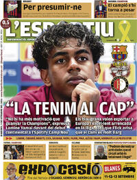 Portada L'Esportiu 2026-09-09