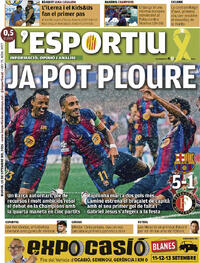 Portada L'Esportiu 2026-09-10