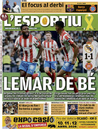 Portada L'Esportiu 2026-04-11