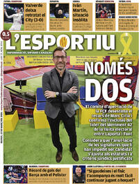 Portada L'Esportiu 2026-03-12