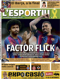Portada L'Esportiu 2026-09-12