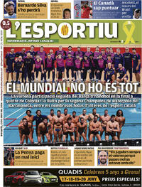 Portada L'Esportiu 2026-06-13