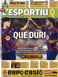 Portada L'Esportiu 2026-09-13