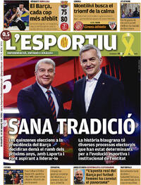 Portada L'Esportiu 2026-03-14