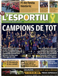 Portada L'Esportiu 2026-06-15