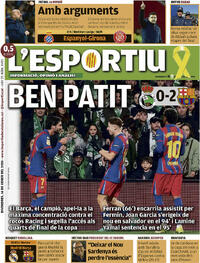 Portada L'Esportiu 2026-01-16