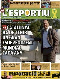 Portada periódico L'Esportiu