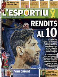 Portada L'Esportiu 2026-07-17