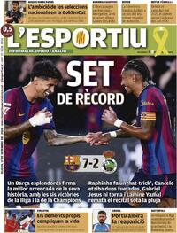 Portada periódico L'Esportiu Portada periódico L'Esportiu