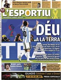 Portada L'Esportiu 2026-06-18