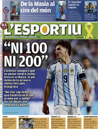 Portada periódico L'Esportiu