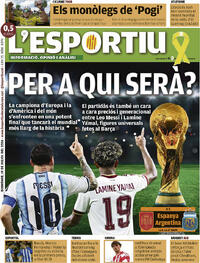 Portada L'Esportiu 2026-07-19