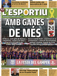 Portada L'Esportiu 2026-08-20