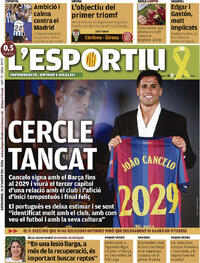 Portada L'Esportiu 2026-08-21