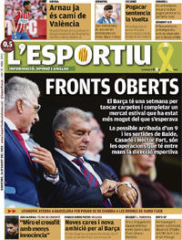 Portada L'Esportiu 2026-08-26