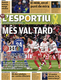 Portada L'Esportiu 2026-01-27