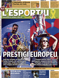 Portada L'Esportiu 2026-06-27